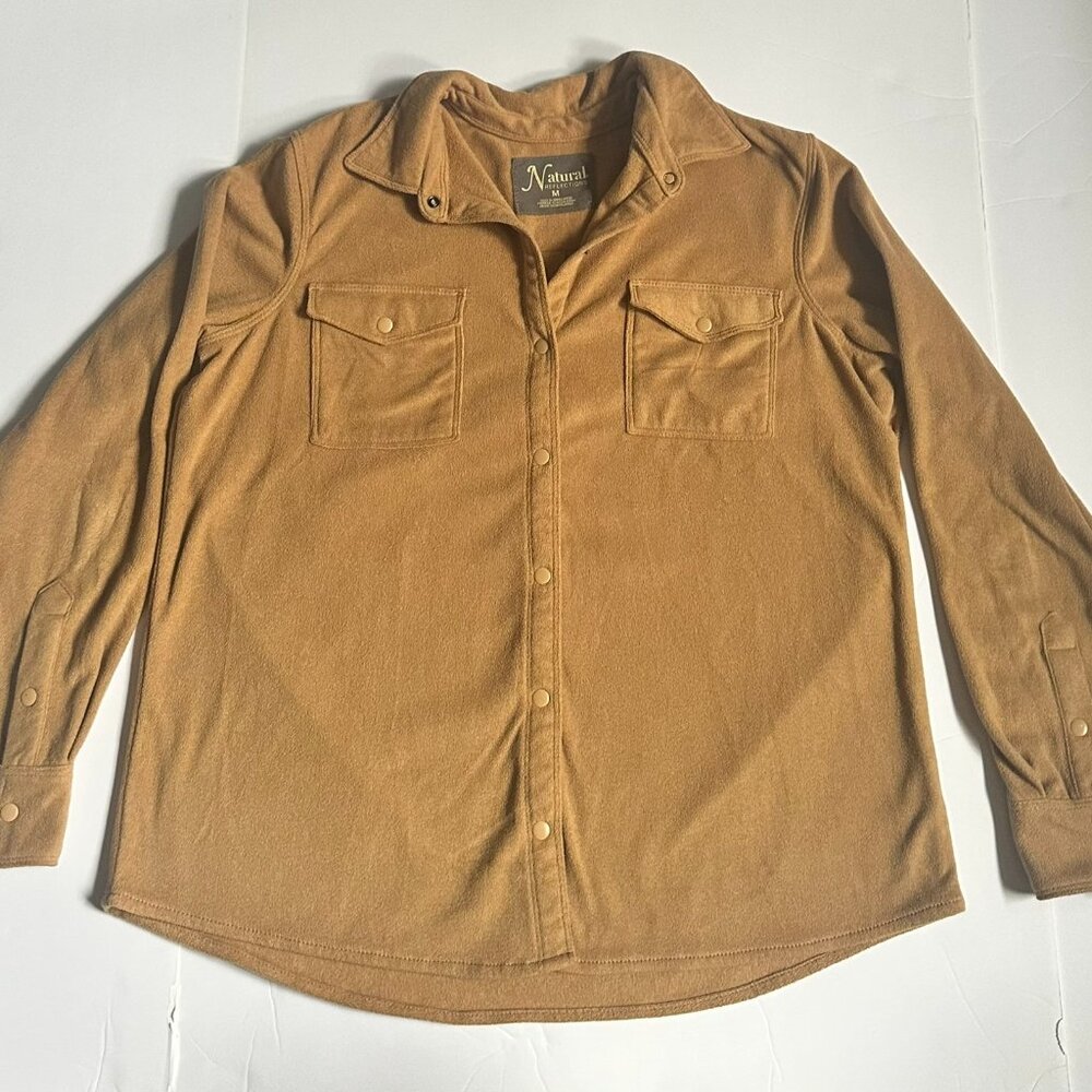 Natural Reflections Cabela's Harbor French Terry, Tan, Size M